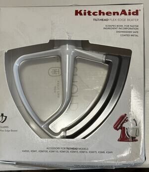 KitchenAid Tilt-Head Stand Mixer Flex Edge Beater Dark Grey Model KFE5T New